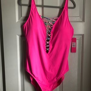 Lilly Pulitzer Pink Starburst One Piece Swimsuit